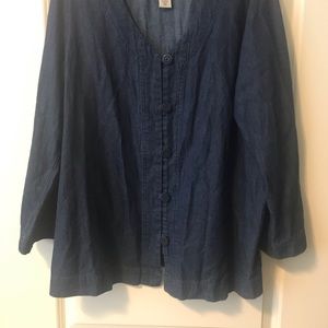 100 % Cotton Demin short tunic.